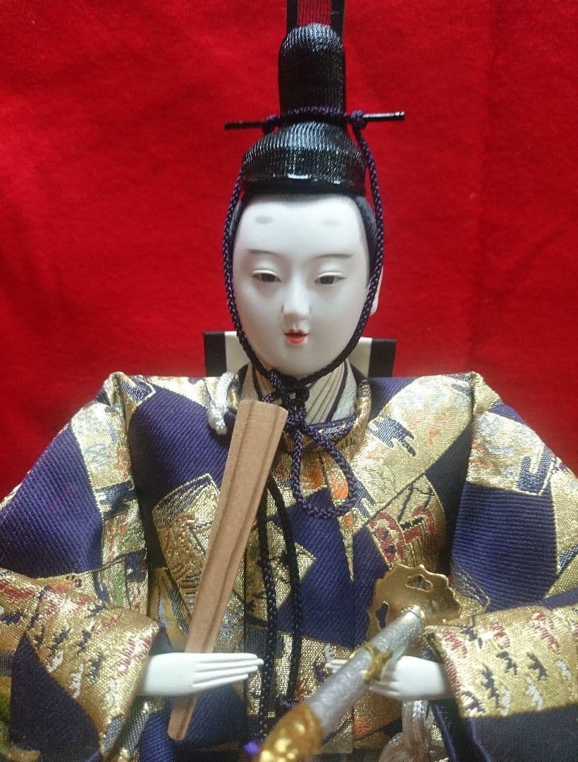 上品なお顔‼️秀幸作 雛人形 お内裏様 お雛様