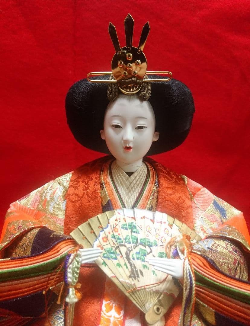 上品なお顔‼️秀幸作 雛人形 お内裏様 お雛様