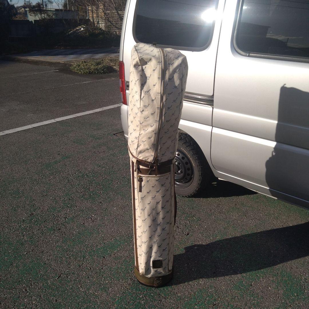 木ノ庄帆布×Mizuno　キャンバス×レザー キャディバッグ