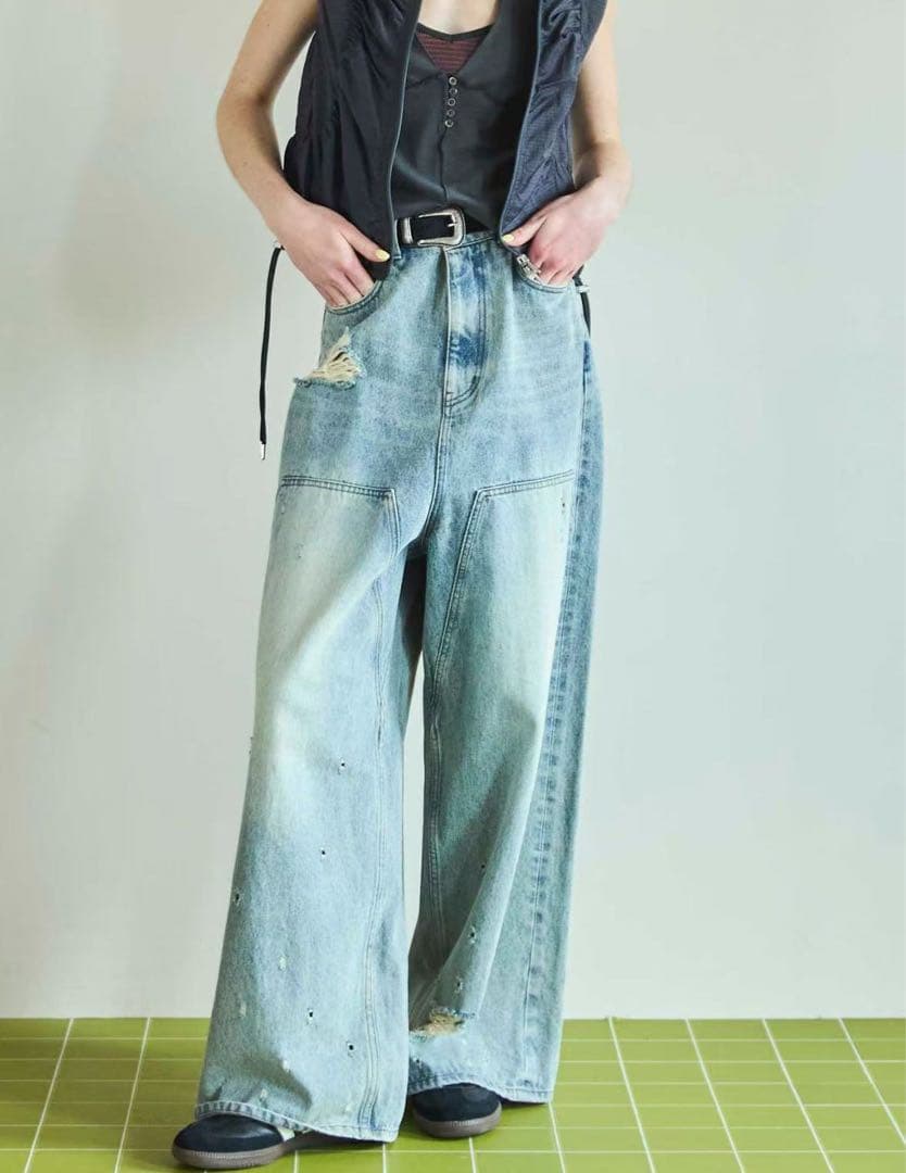 メゾン　スペシャル　Baggy Denim Pants