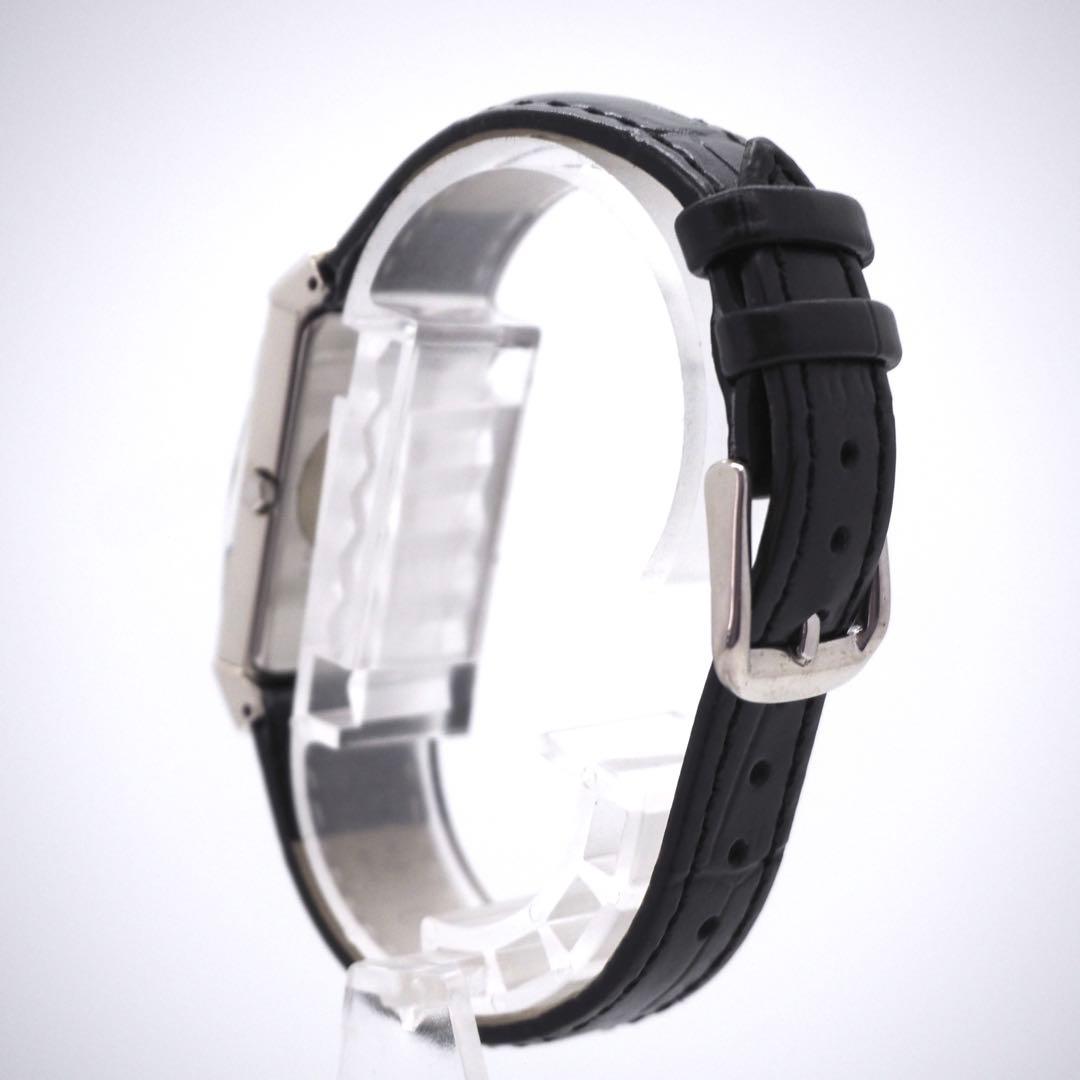 専用45【美品】イヴサンローラン　時計　カットガラス　ブラック　スクエア