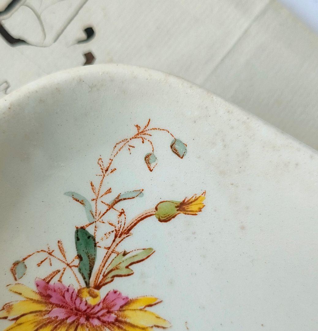 希少　美品　リュネビル　お花のラヴィエ　　フランスアンティーク