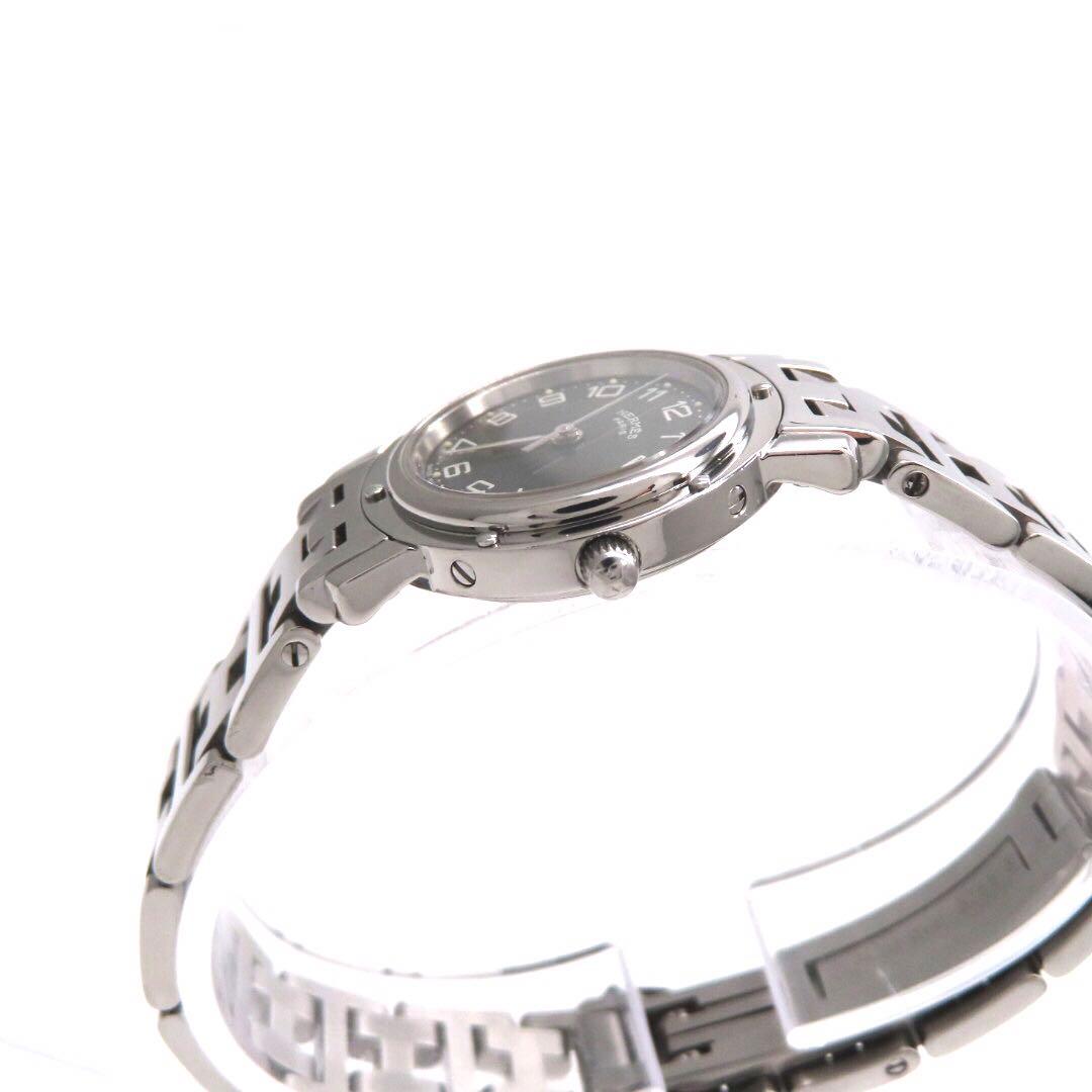 ☆極美品 CL4.210 HERMES エルメス 時計 クリッパー ブラック