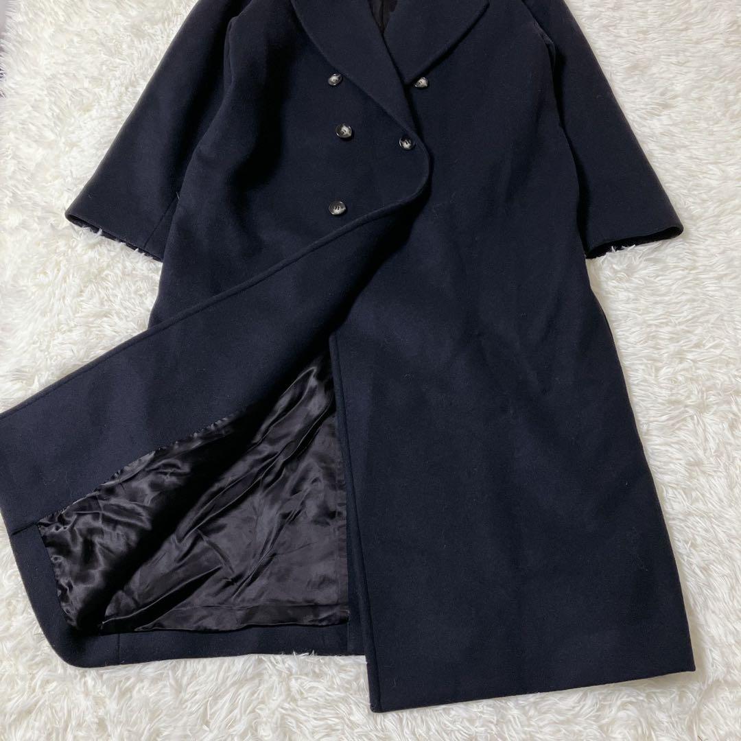 美品✨プルミエアロンディスモン×マンテコ ダブルチェスターコート ウール 36
