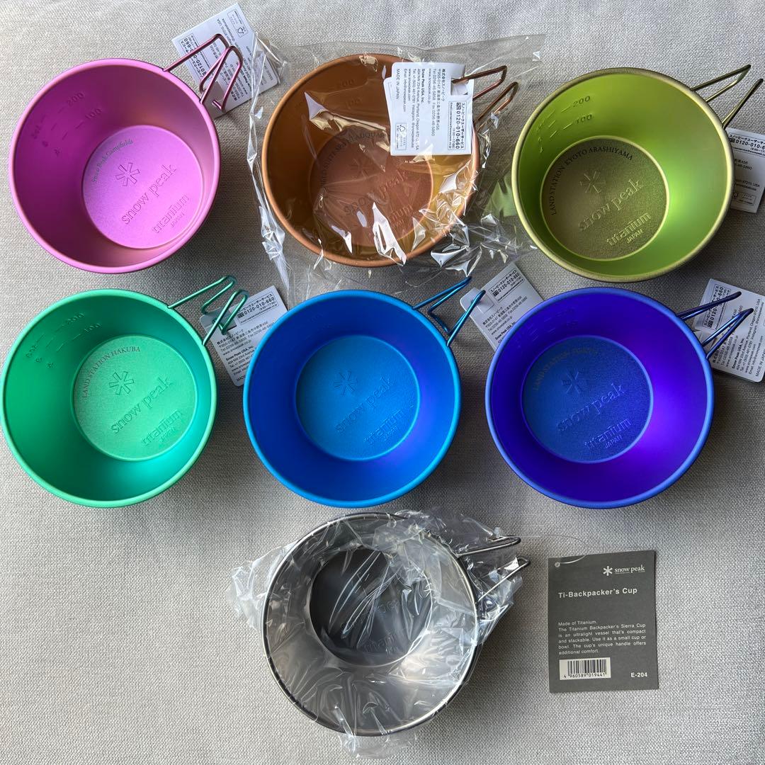 【新品・未使用】 peak titanium シェラカップ7点セット