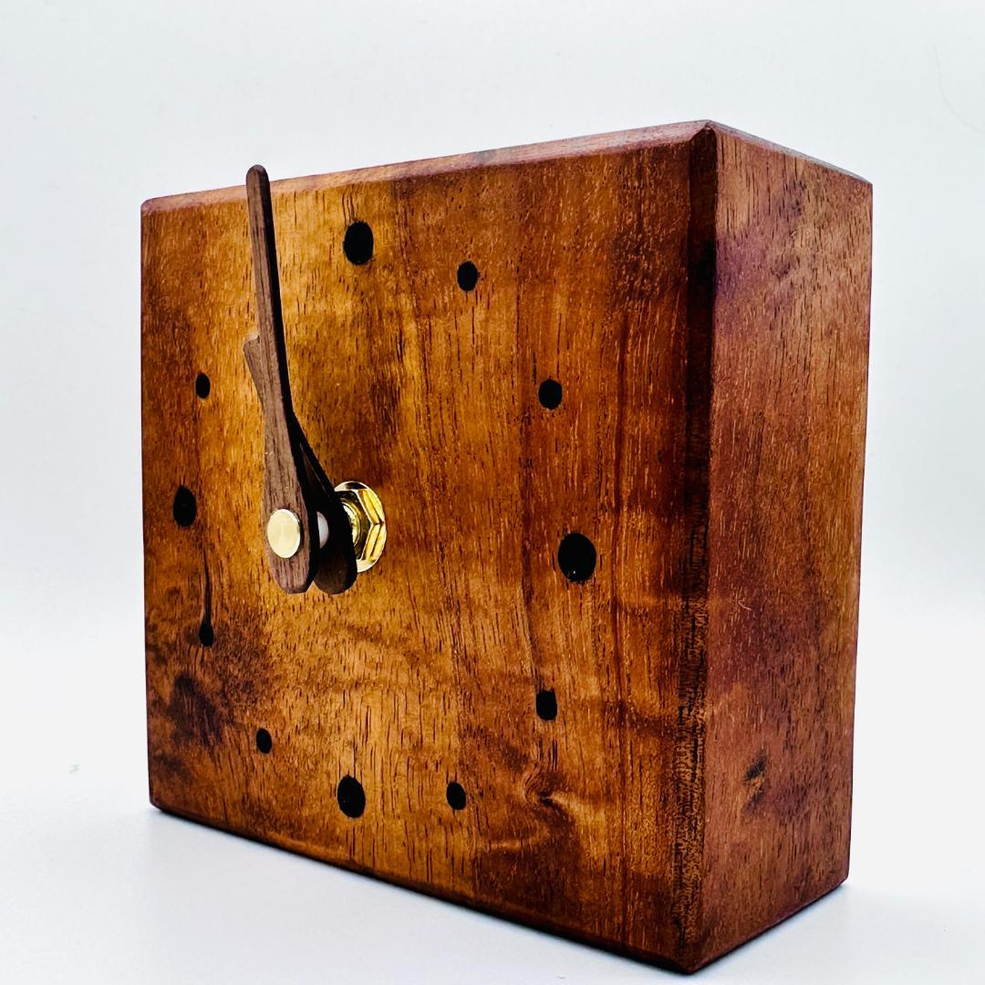 ハンドメイド ハワイアンコアウッド 置き時計