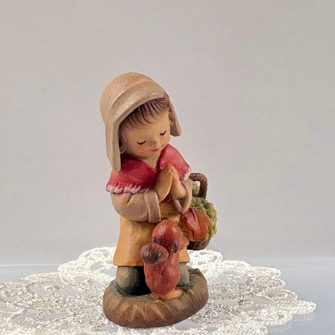 アンリ人形　ANRI 美品　6.5㎝　☆*【小さな・Thanksgiving】