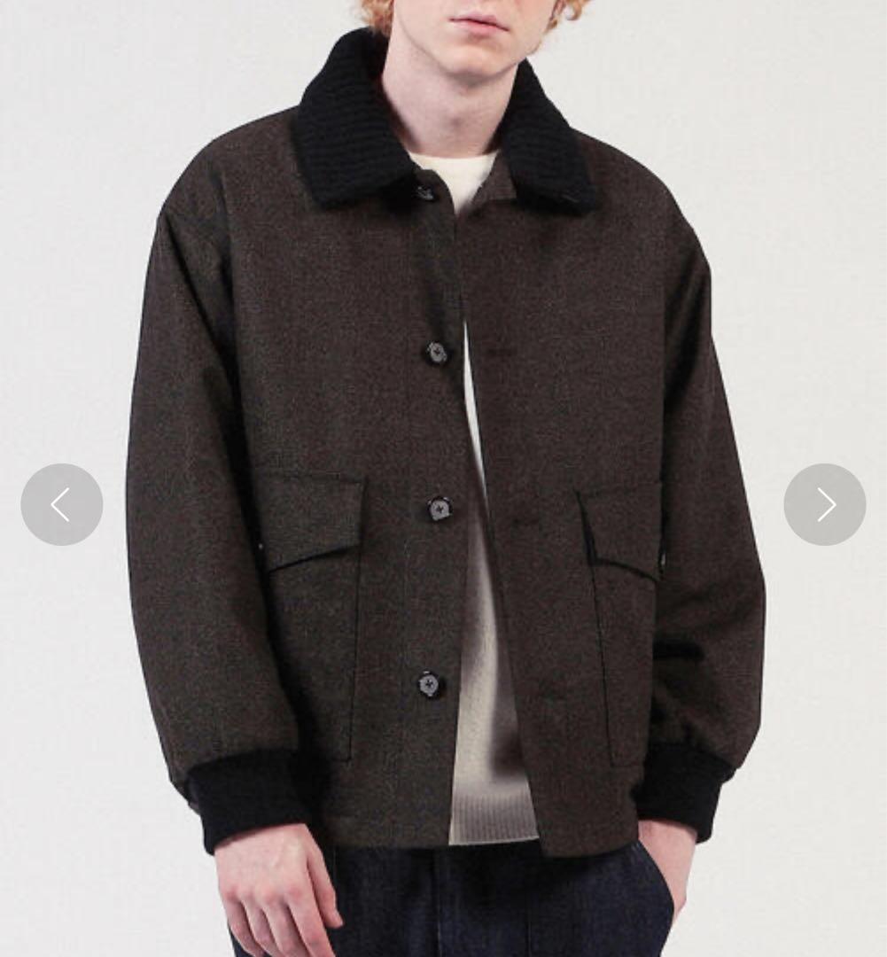 美品 TOMORROWLAND ウールツイード ニットコンビブルゾン 4.9万円