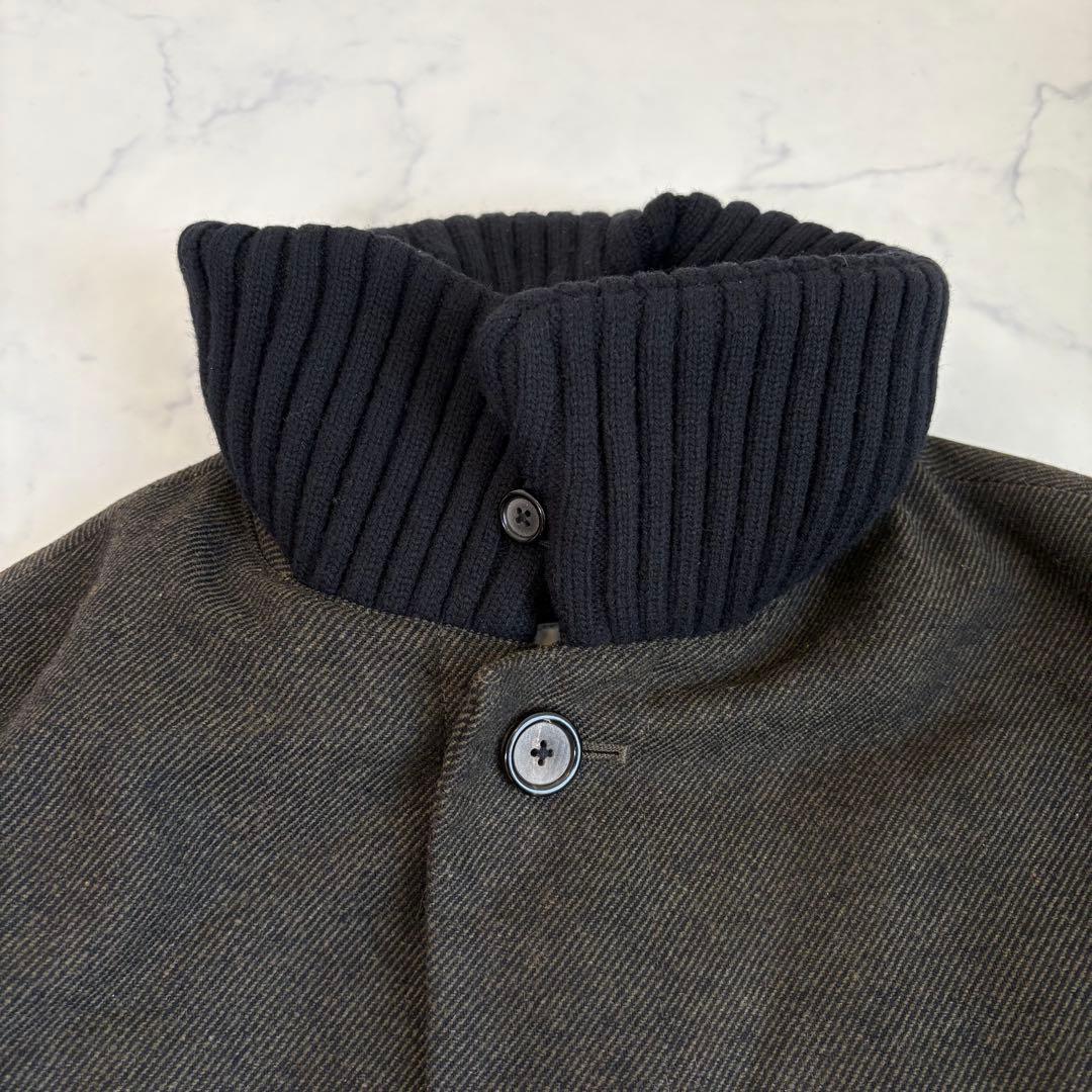 美品 TOMORROWLAND ウールツイード ニットコンビブルゾン 4.9万円