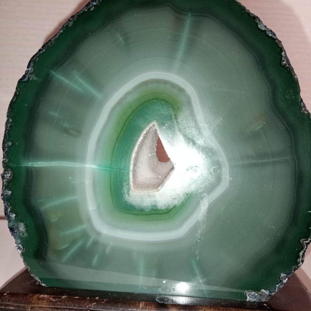 天然鑑賞石✯グリーンメノウ（緑瑪瑙）鑑賞用　約1.6kg