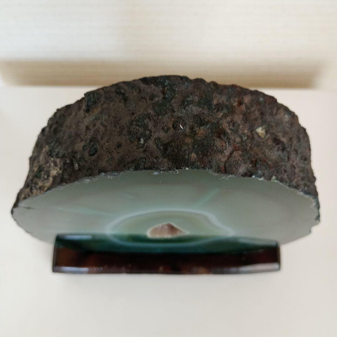 天然鑑賞石✯グリーンメノウ（緑瑪瑙）鑑賞用　約1.6kg