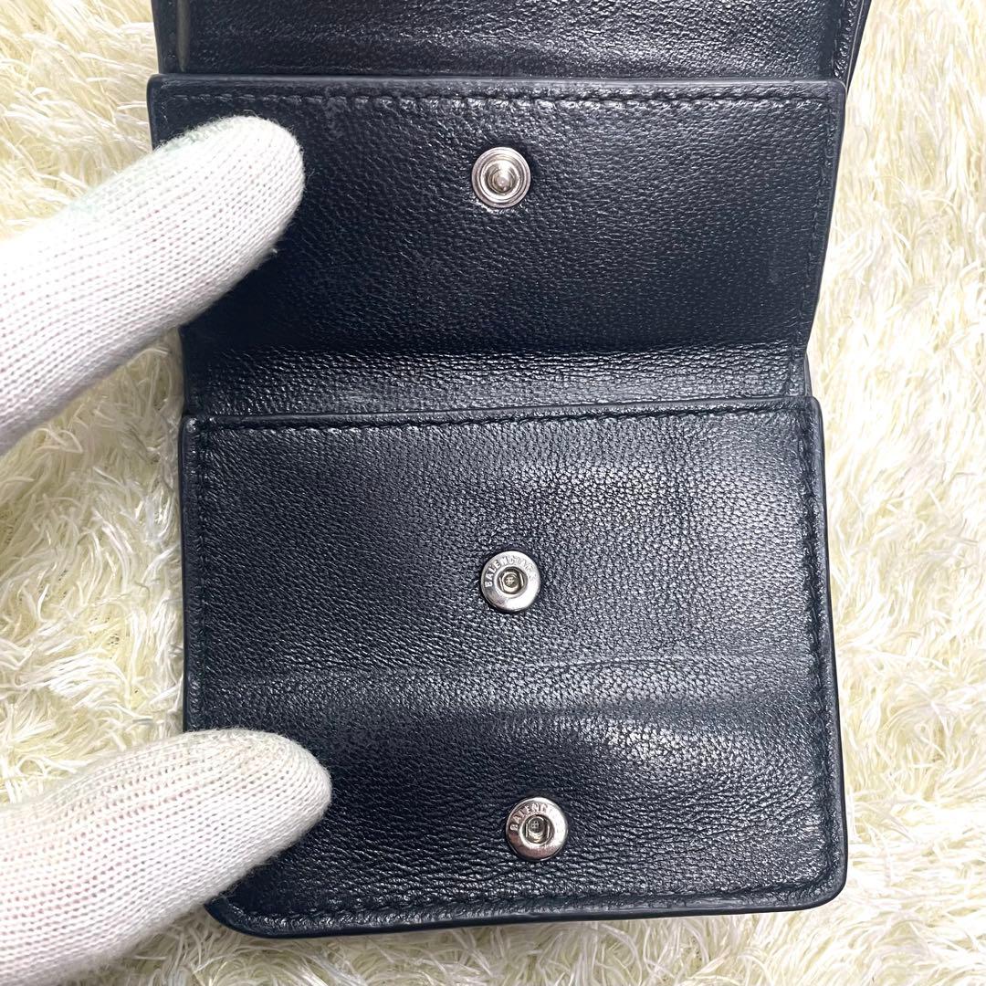 付属品完備 バレンシアガ エブリデイ 二つ折り財布 コンパクト レオパード