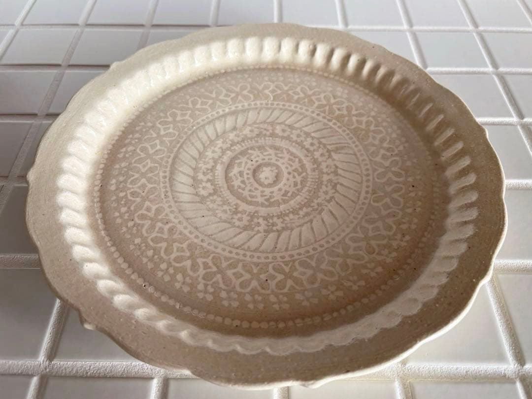 マルヤマウエア　リムプレートプレート　8寸　未使用　2枚セット