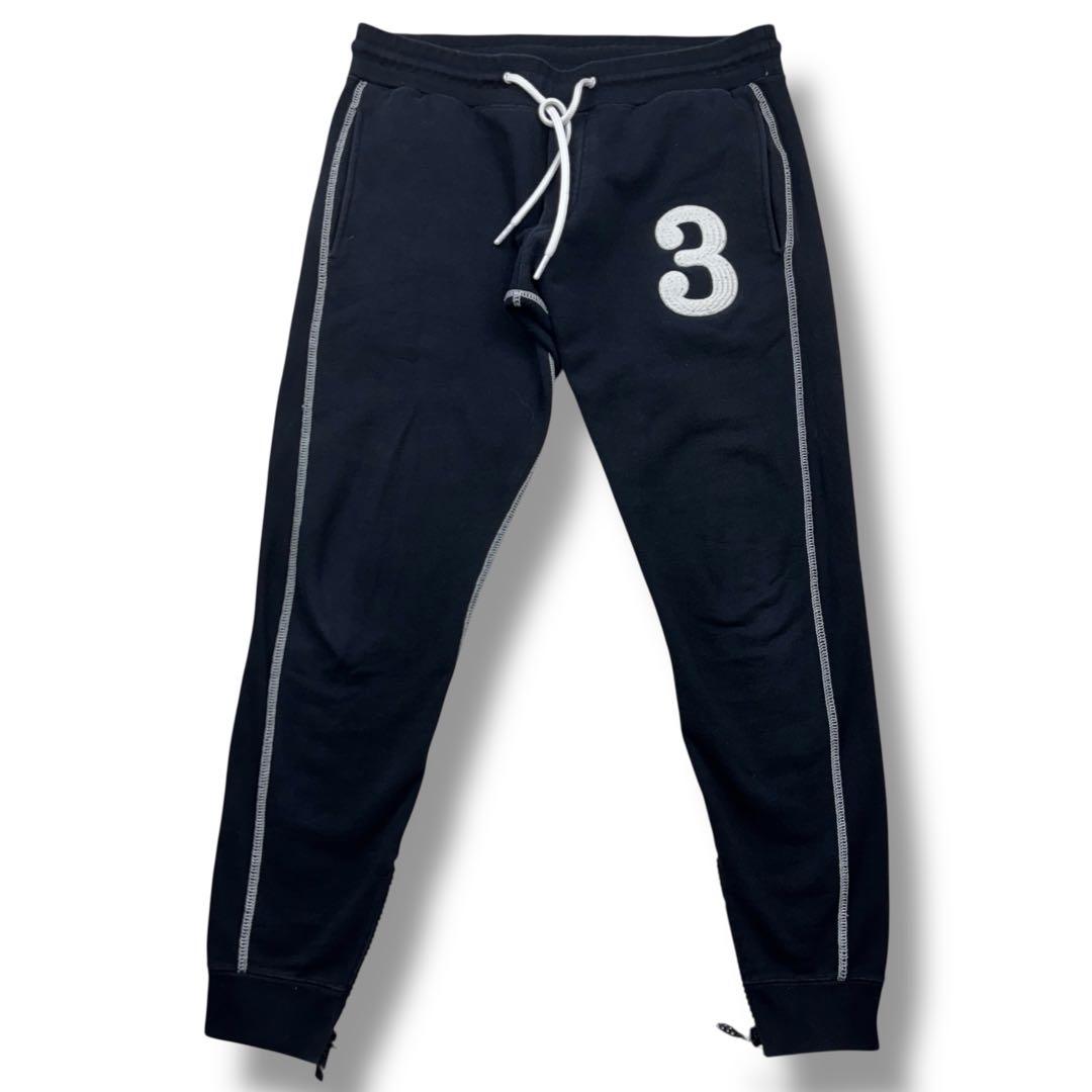 1PIU1UGUALE3 RELAX セットアップ 上下3ロゴ ラインストーン