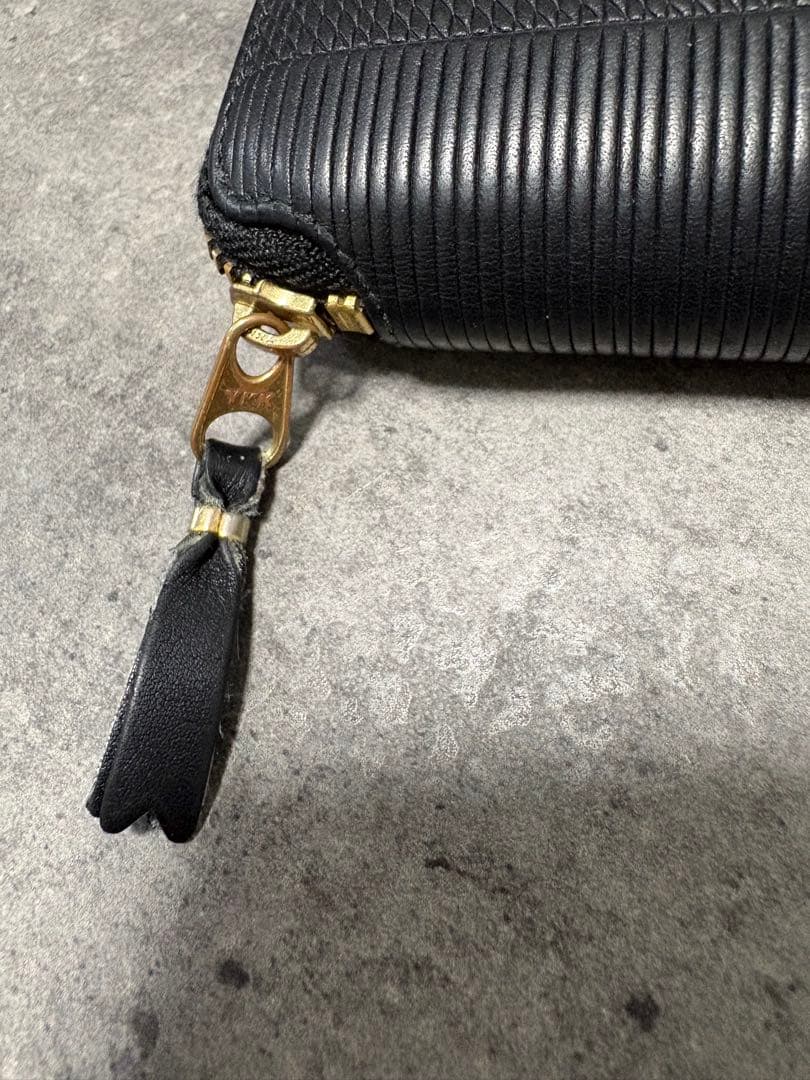 【希少・正規品】コムデギャルソン 二つ折り財布 SA2100 ブラック 箱あり