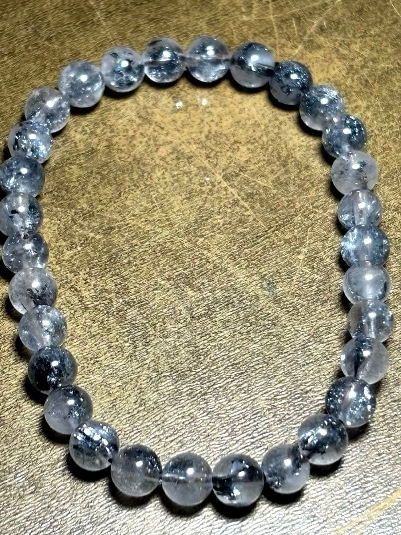スティブナイトインクォーツ　ブレスレット5.5〜5.9㎜（新品未使用）　希少！！