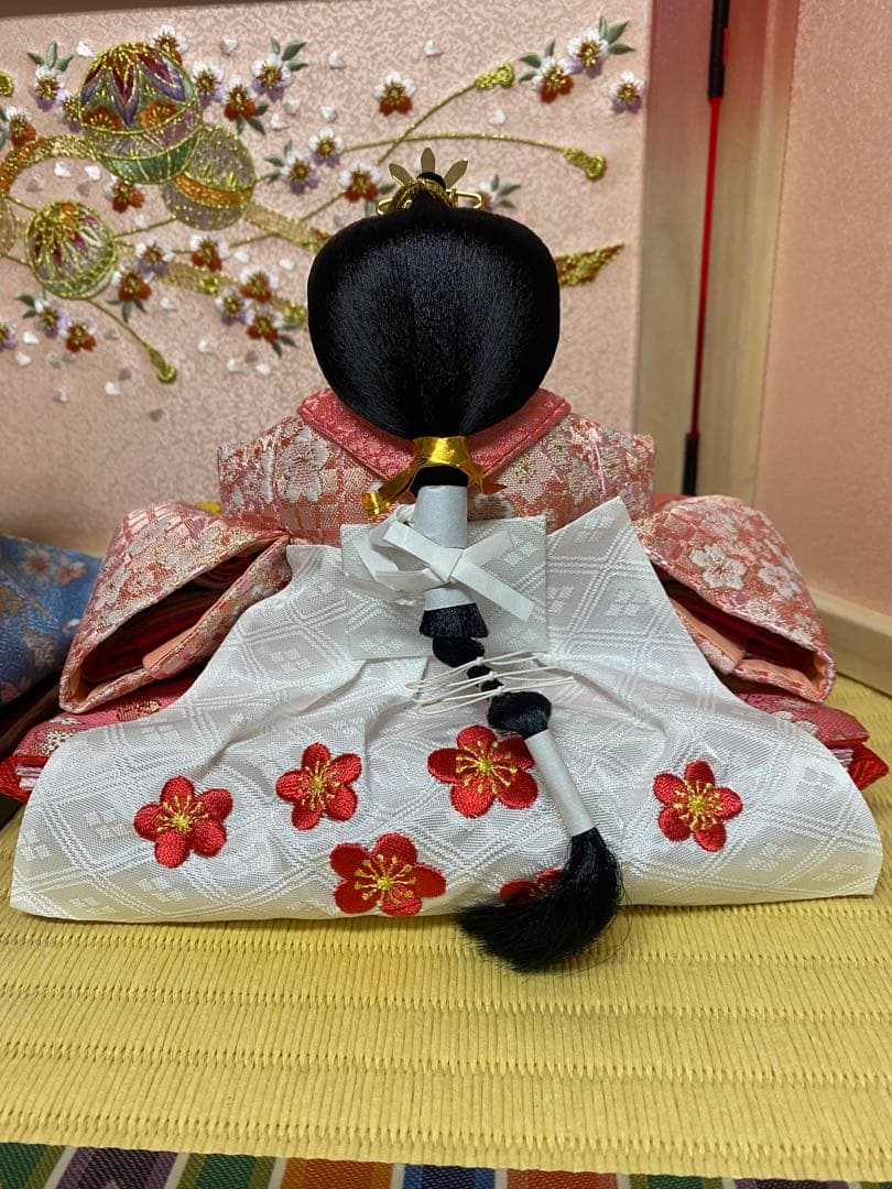 雛人形　親王飾り収納セット・頭　梛葉　作・間口約５５×奥行約３３×高さ約５３㎝