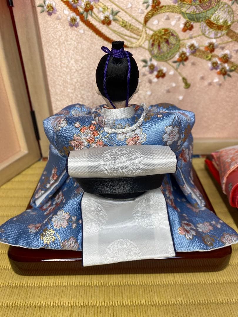 雛人形　親王飾り収納セット・頭　梛葉　作・間口約５５×奥行約３３×高さ約５３㎝