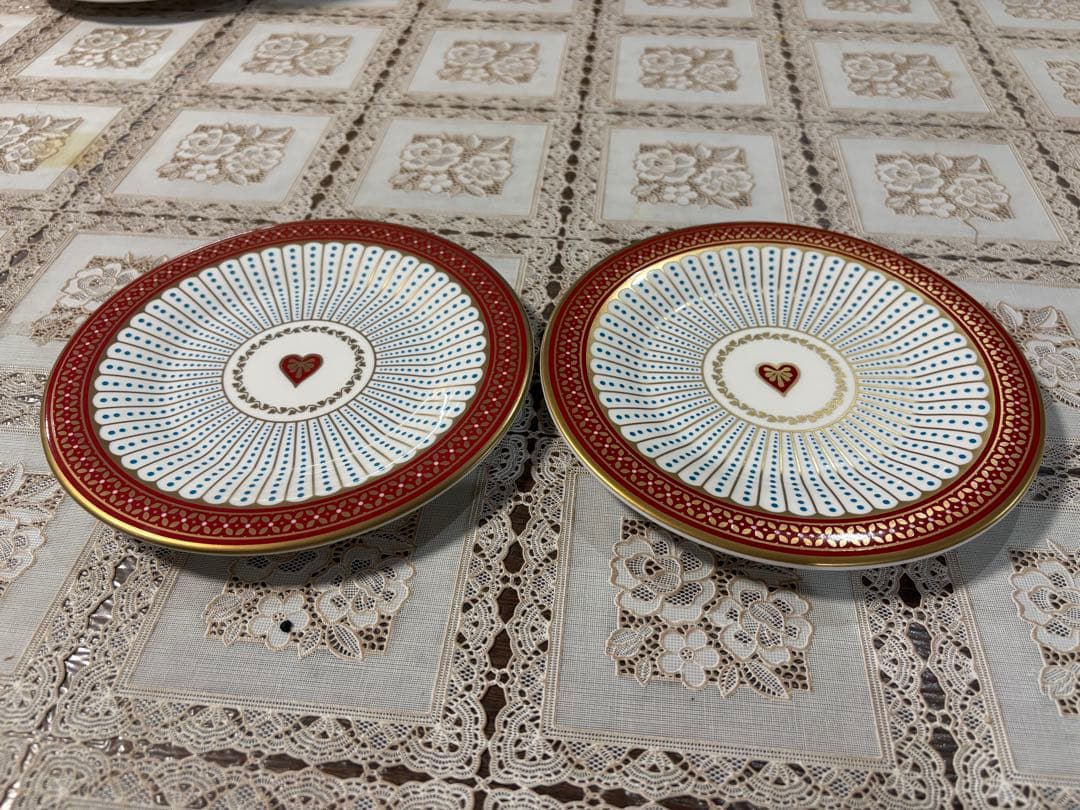 【ローズ】 QUEEN OF HEARTS 皿 2枚セット