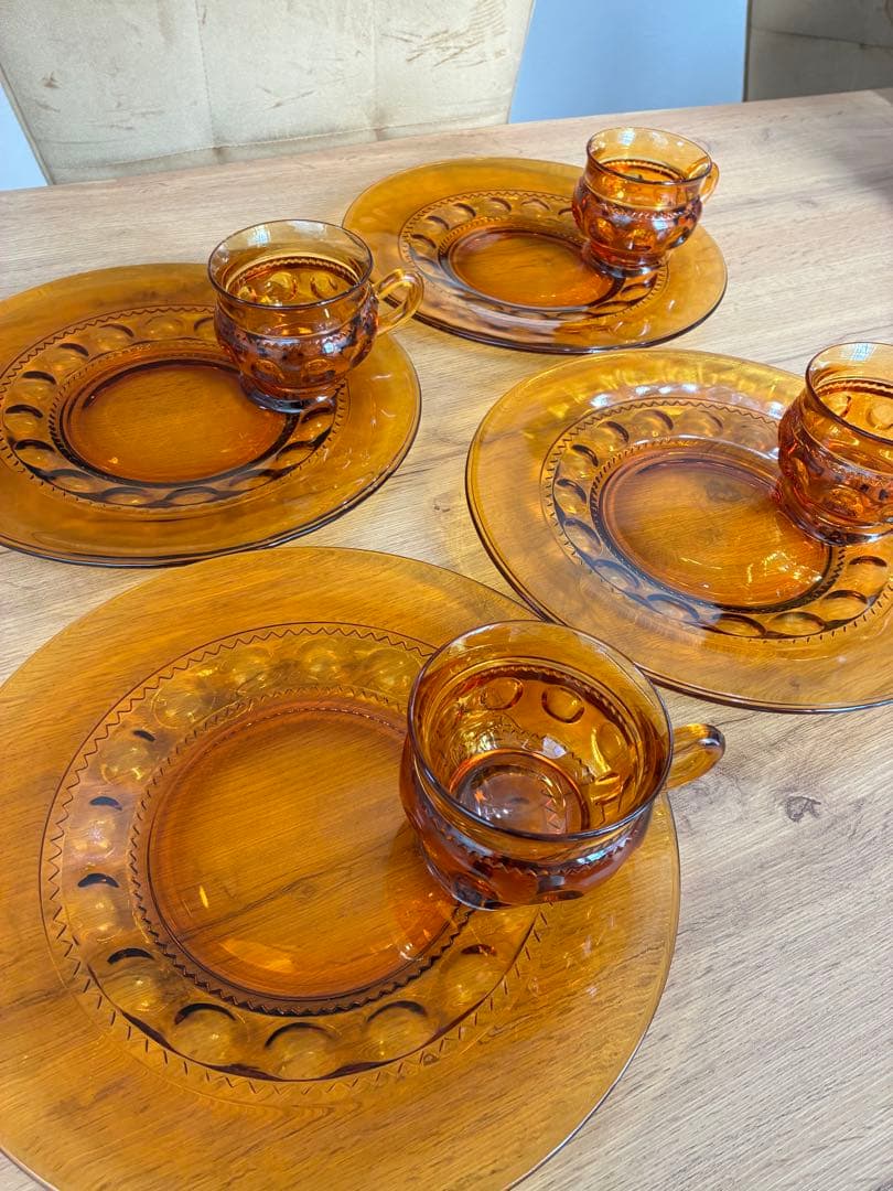 インディアナグラス　キングスクラウン　アンバー　スナックセット❗️