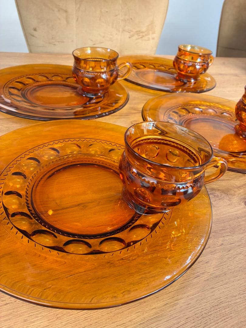 インディアナグラス　キングスクラウン　アンバー　スナックセット❗️