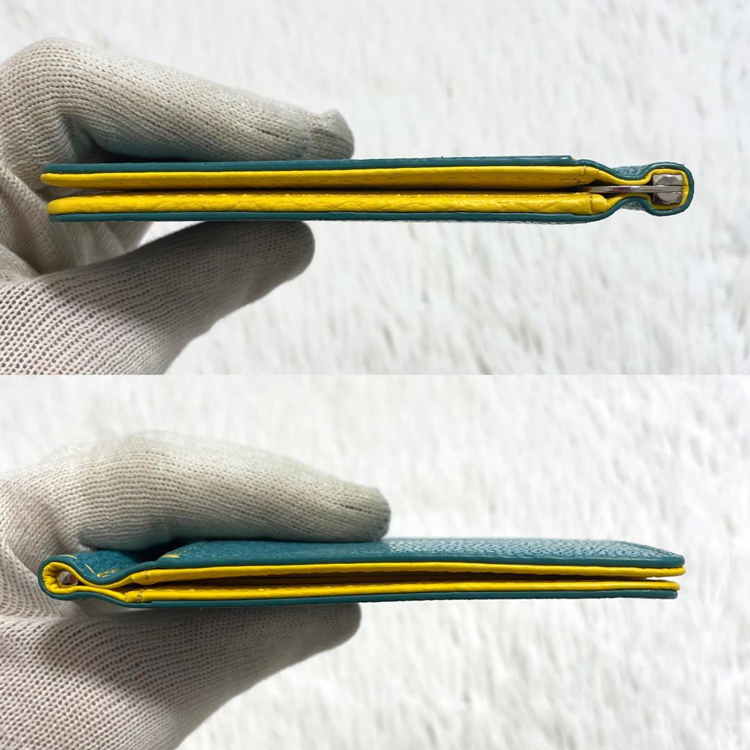 【未使用】バハリ　マネークリップ　ポリッシュ加工　ガルーシャ　ターコイズブルー