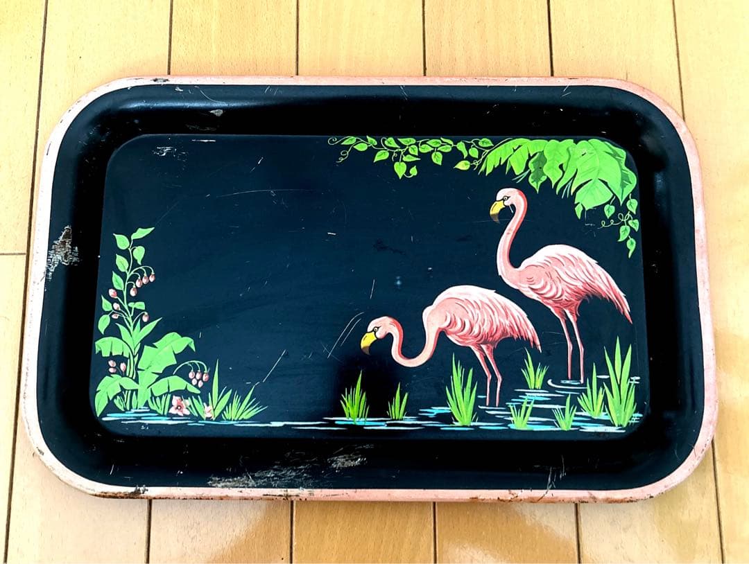 レア　50's フラミンゴ　トレイ