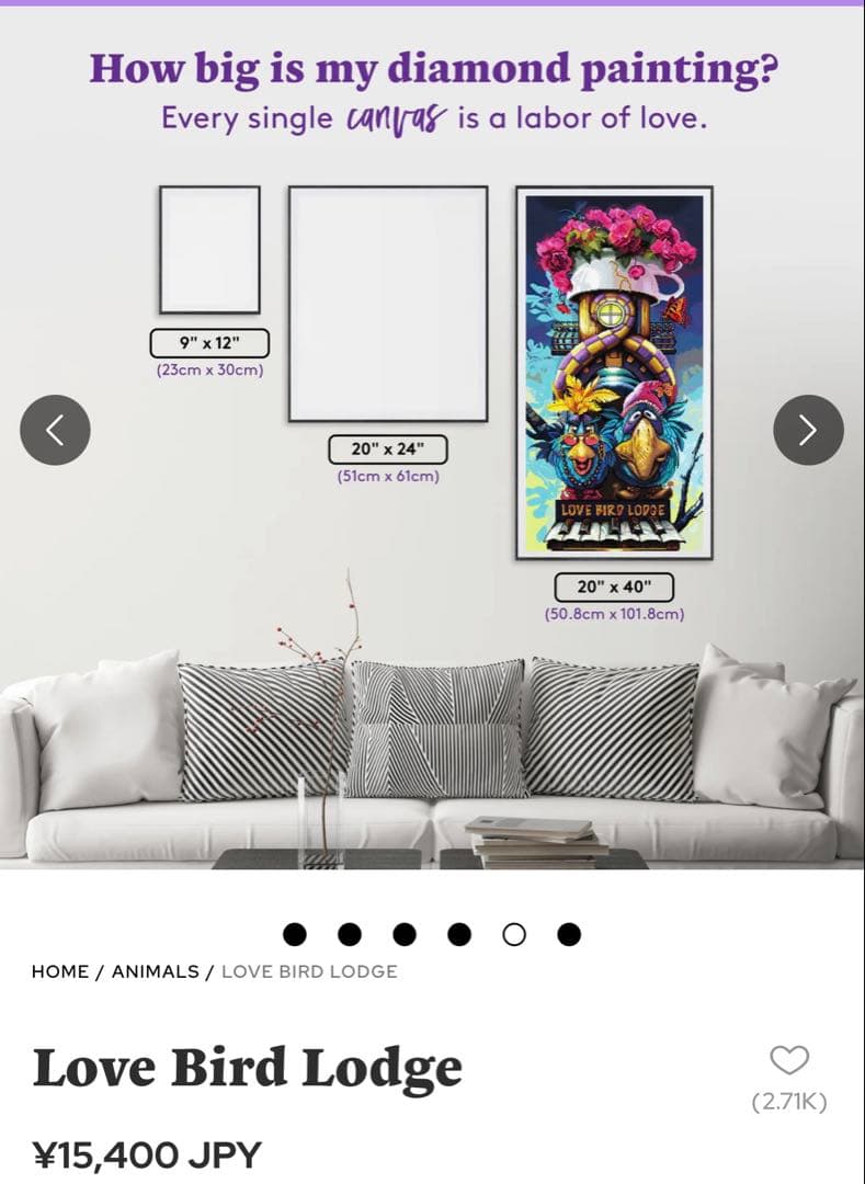 DAC ダイヤモンドアートクラブ Love Bird Lodge