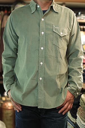 Post Overalls LIGHT3／細畝コーデュロイ・シャツ o’alls