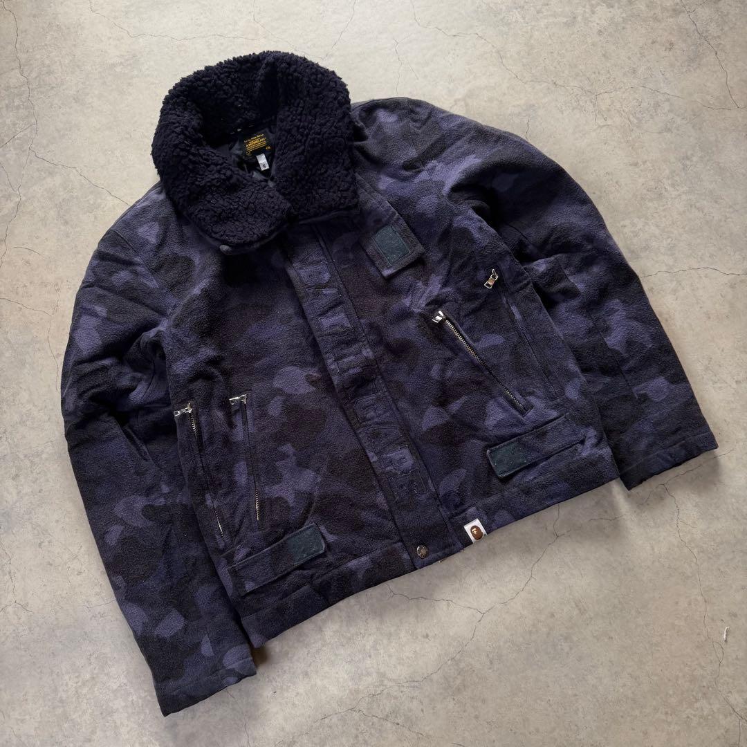A BATHING APE ブルゾン 短丈 カモフラ柄