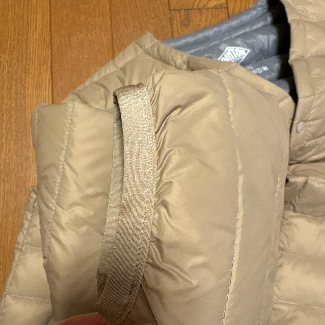 DANTON ダントン インナーダウン ロング ノーカラー　サイズ36