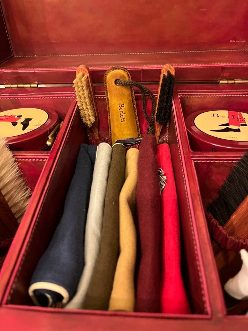 【希少】ベルルッティ　シューズケアボックス　アンティーク　　トランクケース