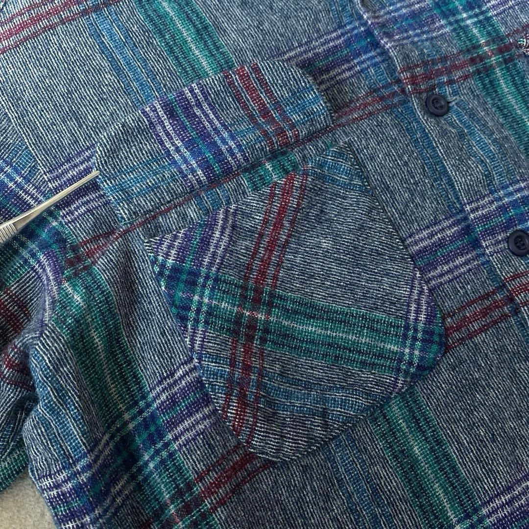 シ*ス様 70s ペンドルトン USA製 ウール 開襟 チェック ボードシャツ