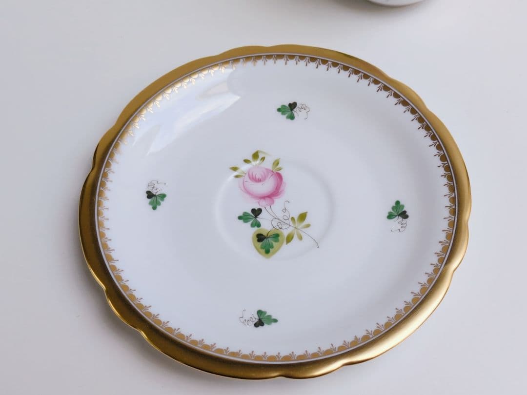 希少品✩ヘレンド　ウィーンの薔薇　ゴールド　トリオ