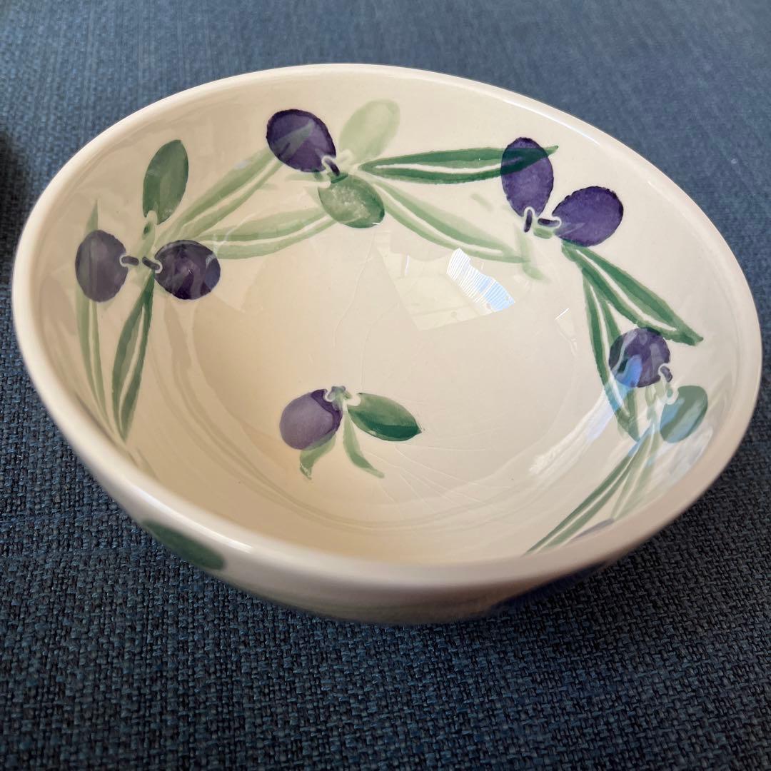 エマ・ブリッジウォーター　 オリーブ柄 カップ　カフェオレボウル　プレート