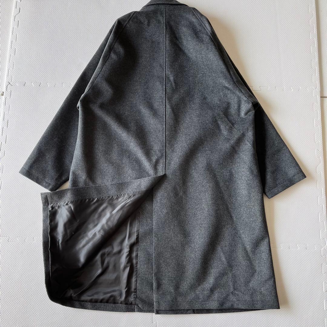 極美品 TOMORROWLAND ウールカシミヤ ステンカラーコート M グレー