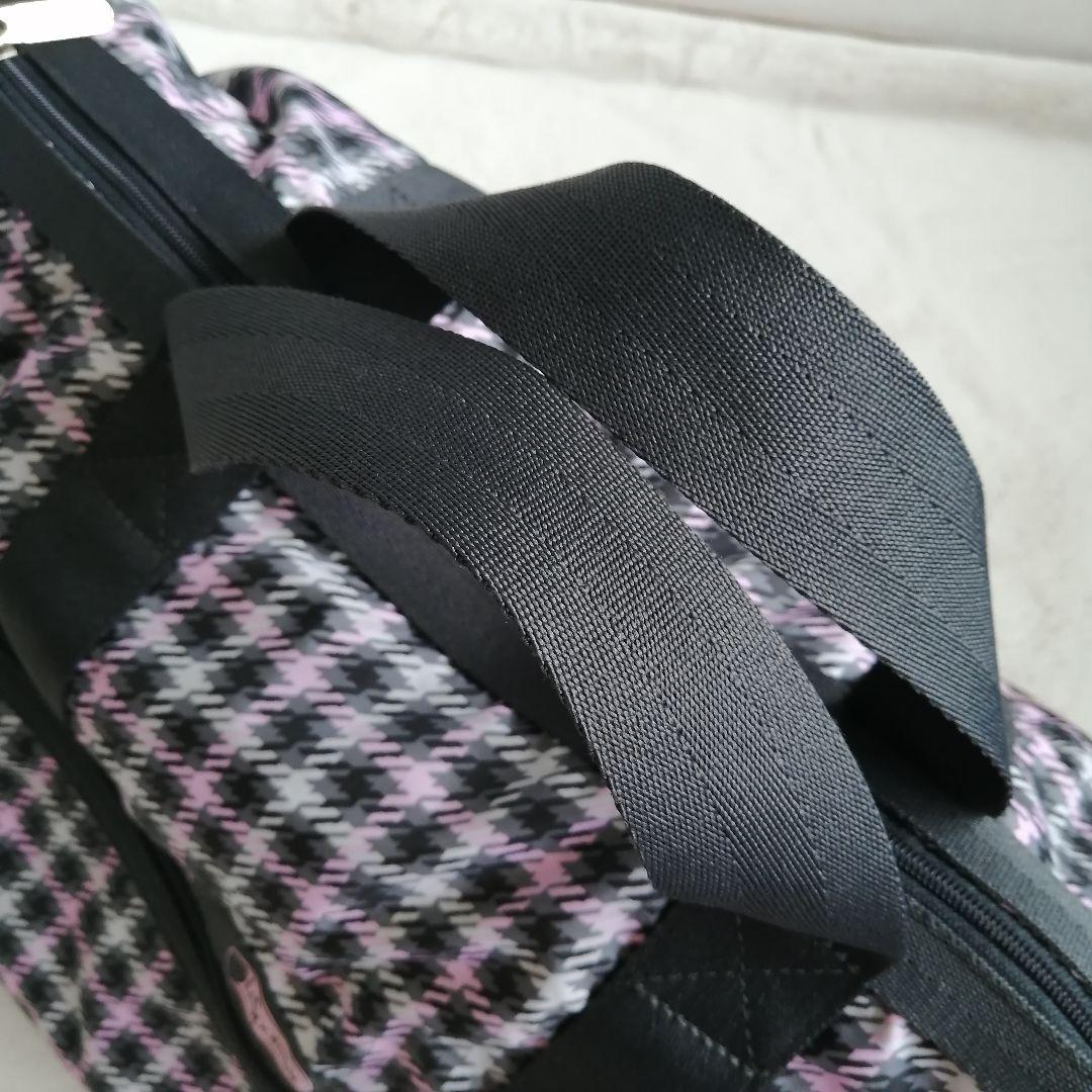 美品☆レスポートサック　ボストンバッグ　ショルダー　千鳥柄　2way　大容量