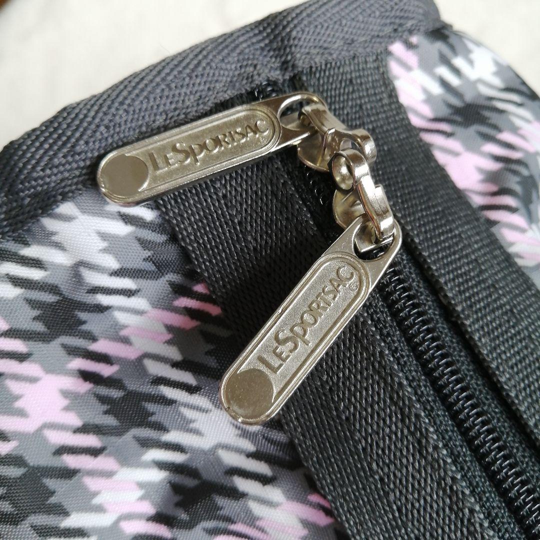 美品☆レスポートサック　ボストンバッグ　ショルダー　千鳥柄　2way　大容量