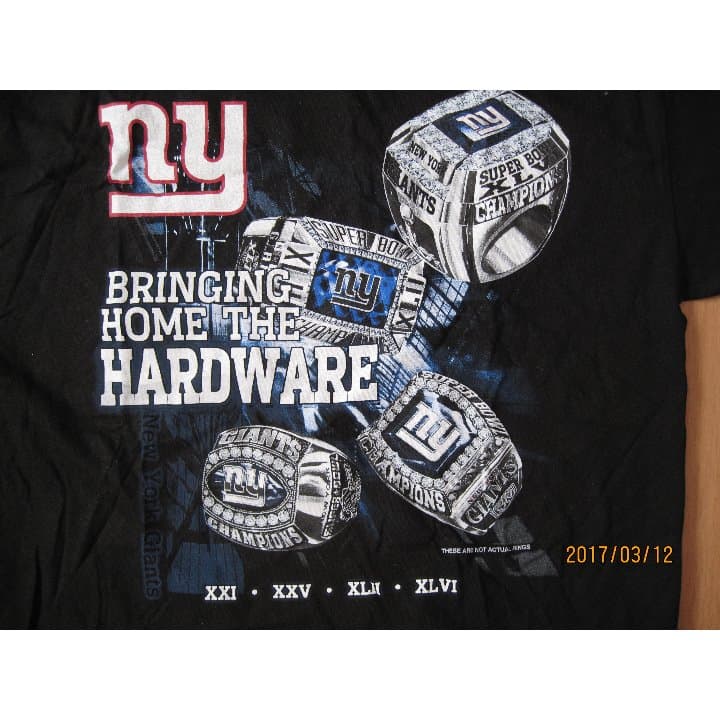 第４６回 スーパーボウル チャンピオン ニューヨークジャイアンツ 記念Tシャツ