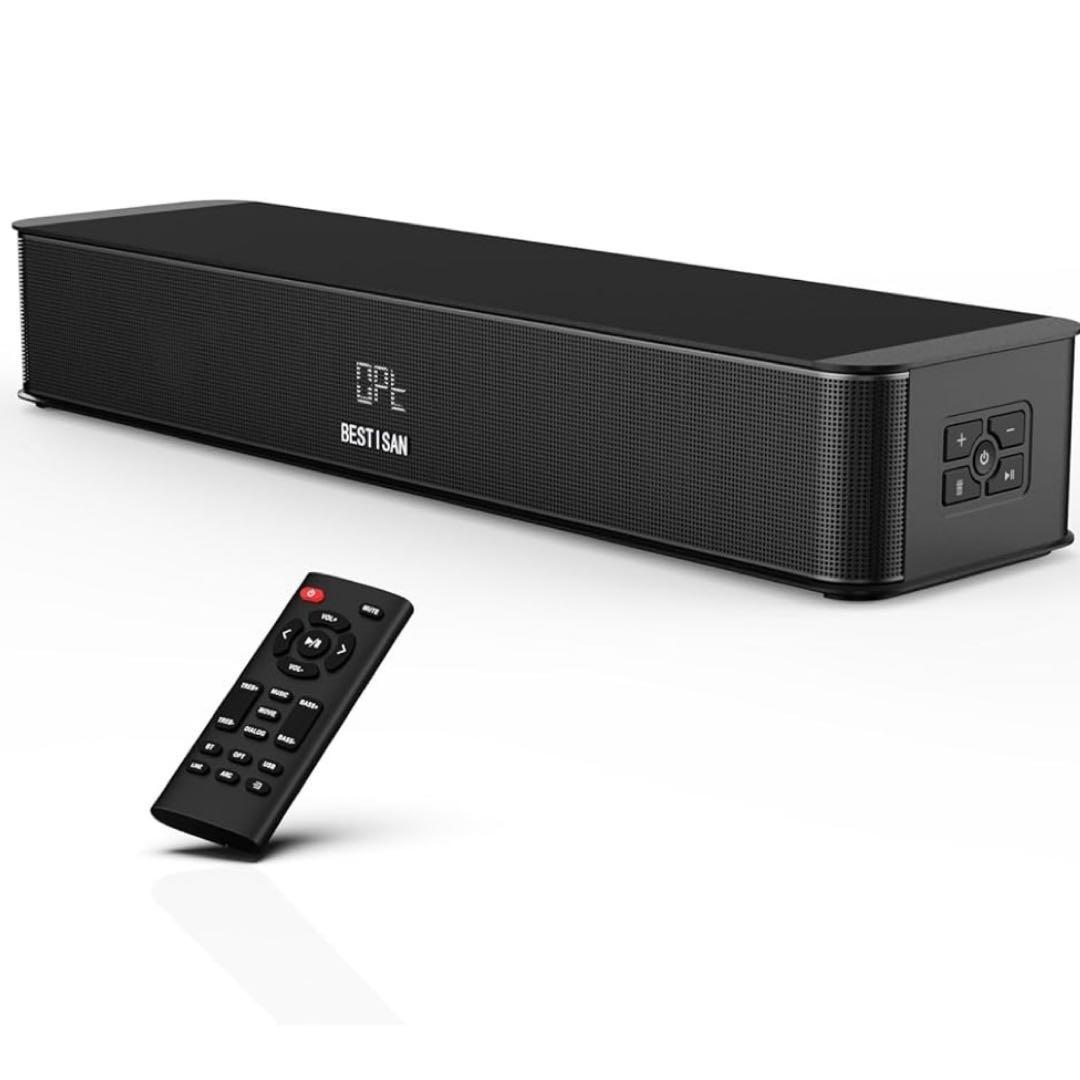 BESTISAN 2.1chサウンドバー テレビ用サウンドバー 重低音強化型