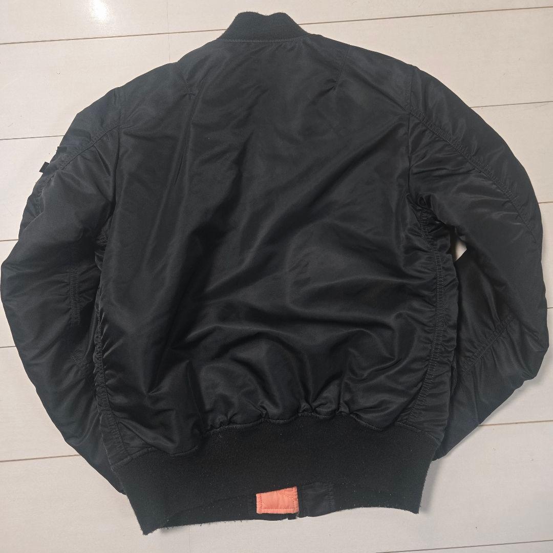 アルファ　MA-1 フライト　ジャケット ブラック 短丈　リバーシブル