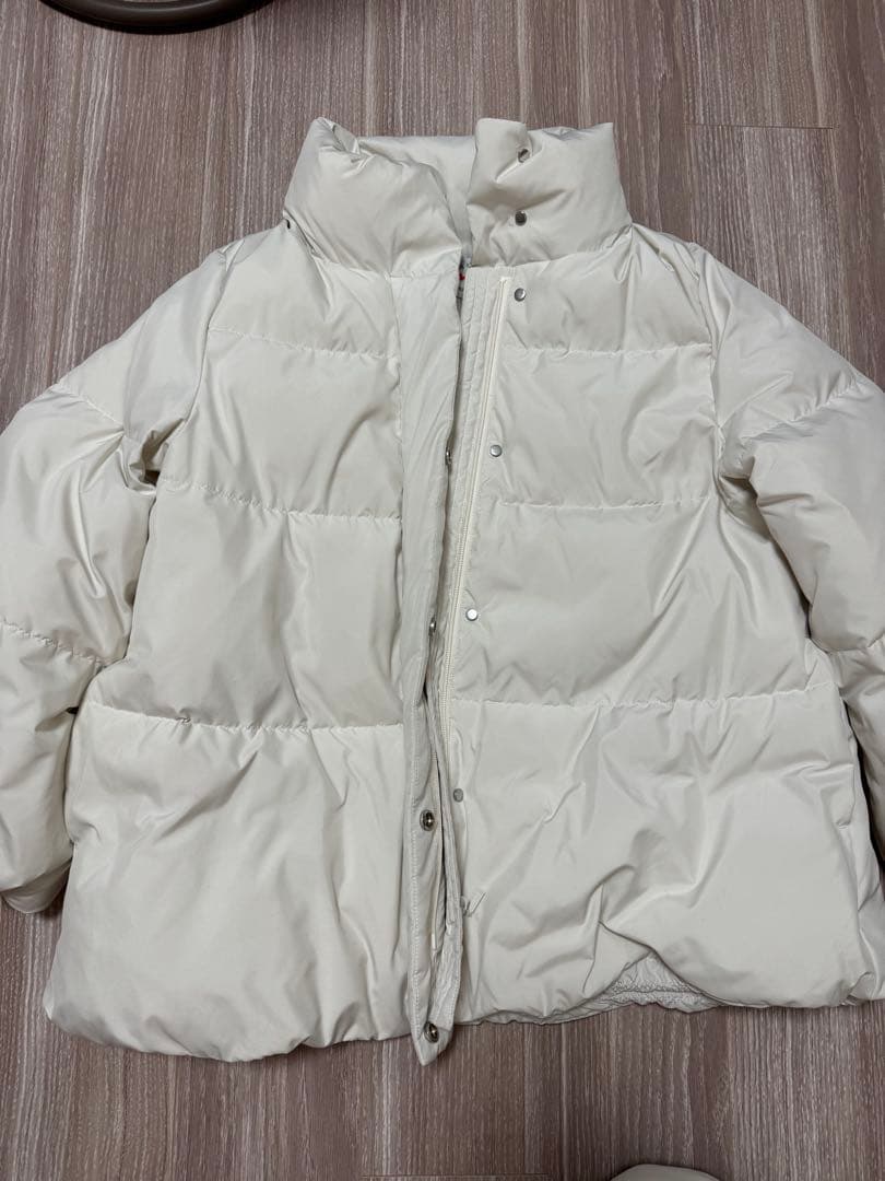 スタンドカラーダウン　S オフホワイト