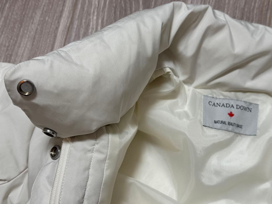 スタンドカラーダウン　S オフホワイト