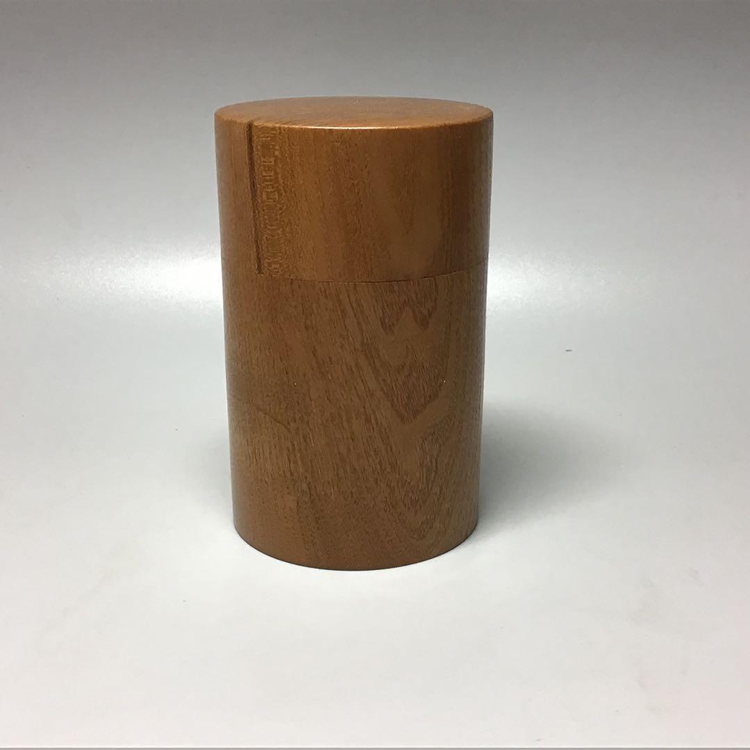 本桑の茶筒　ガラスコート仕上げ