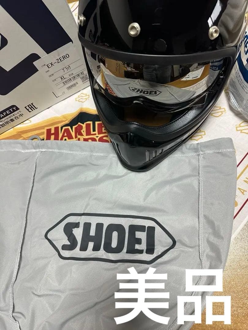 SHOEI EX-ZERO ヘルメット ブラック XL 付属品色々