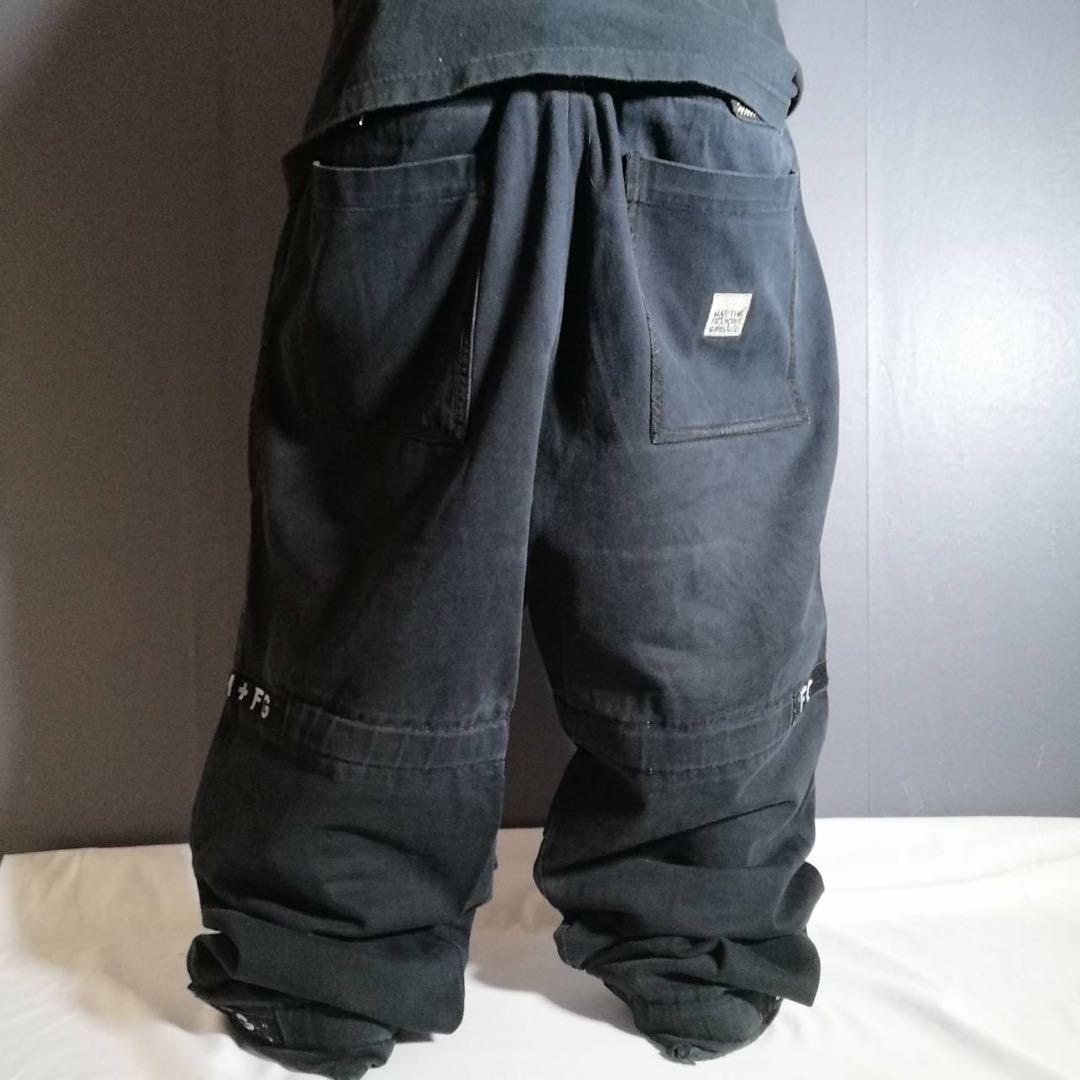 MARITHE FRANCIOS GIRBAUD シャトルパンツ W42 黒