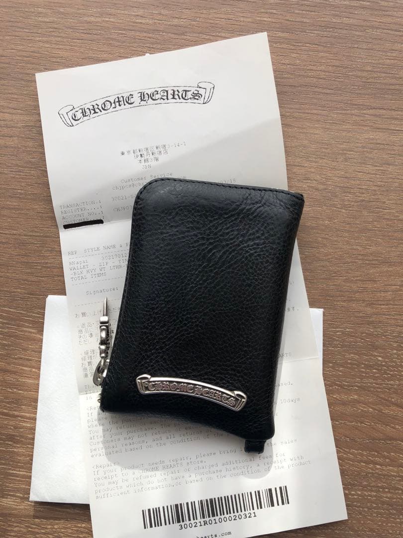 クロムハーツ TINY ZIP タイニージップ セメタリー クロス 財布