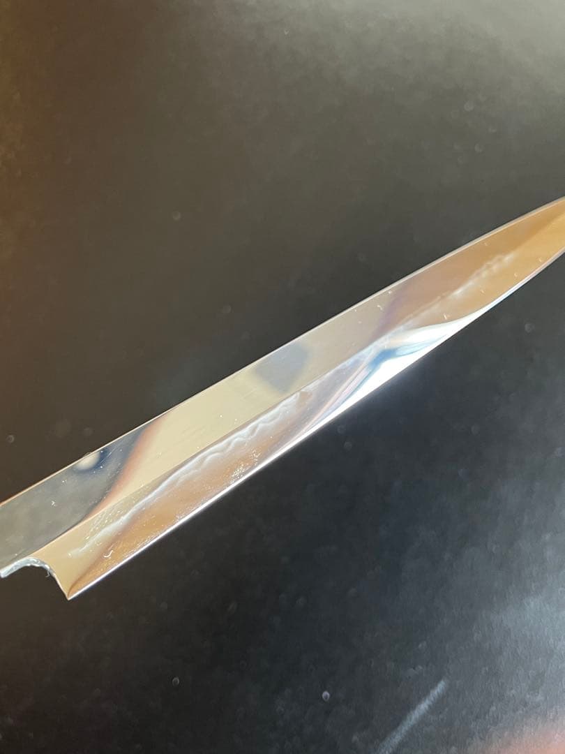 堺刀司　岩國作　河豚引き包丁　水焼本焼　9寸五分