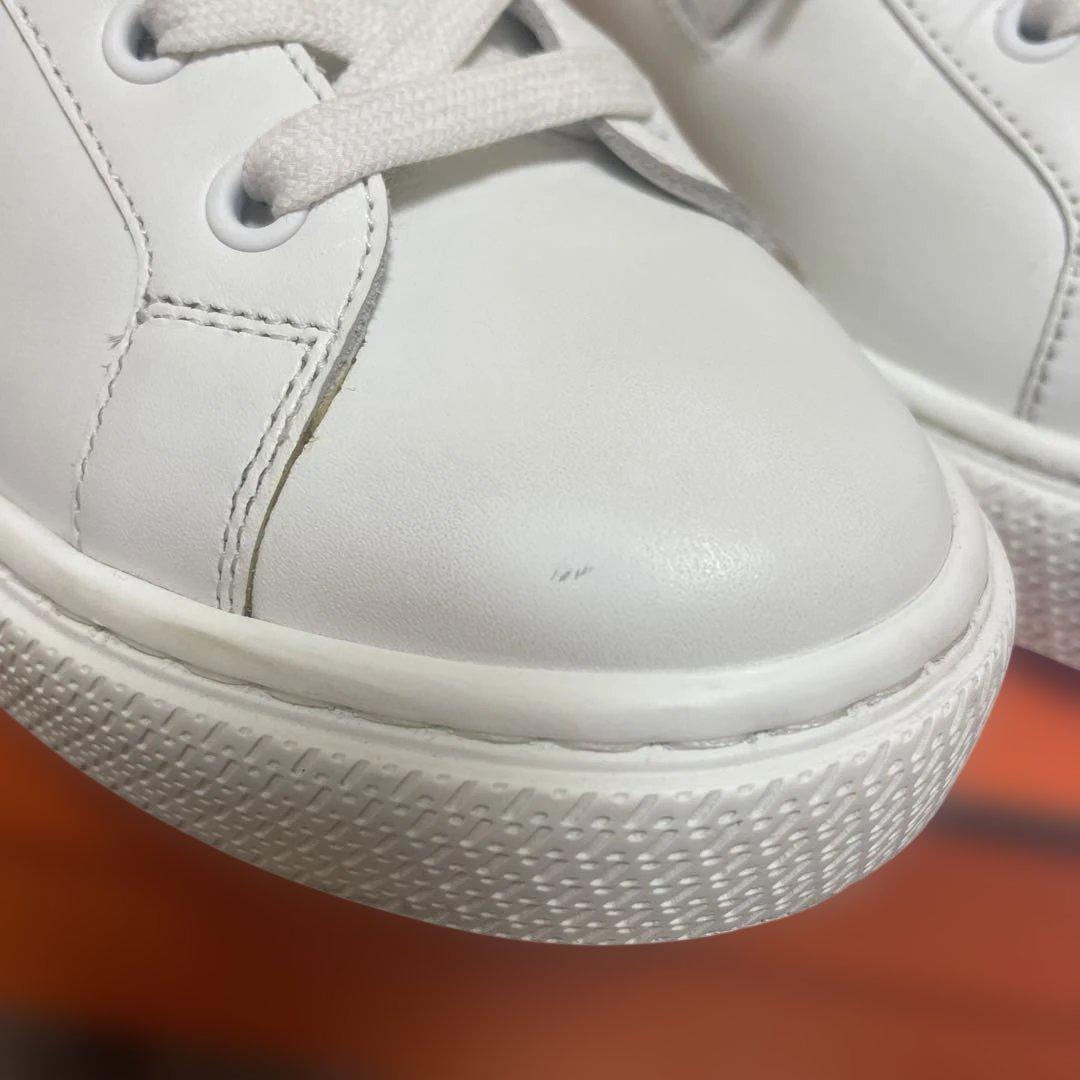 ☆HERMES☆デイ　ピンクゴールドケリーバックルスニーカーサイズ37.5