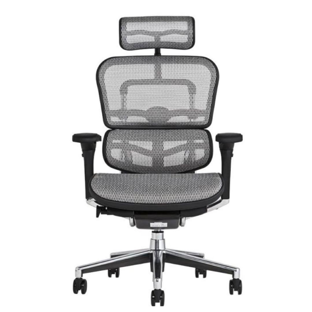 美品 エルゴヒューマン Ergohuman 座面メッシュ ヘッドレスト付き